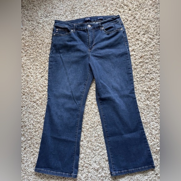 Chaps Denim - Chaps Dark Blue Flare Women's Jeans 14/32